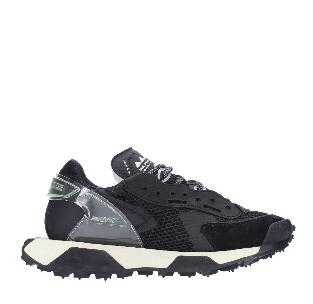 RUN OF Sneakers modello REVOLT RUN OF in camoscio e tessuto Presa