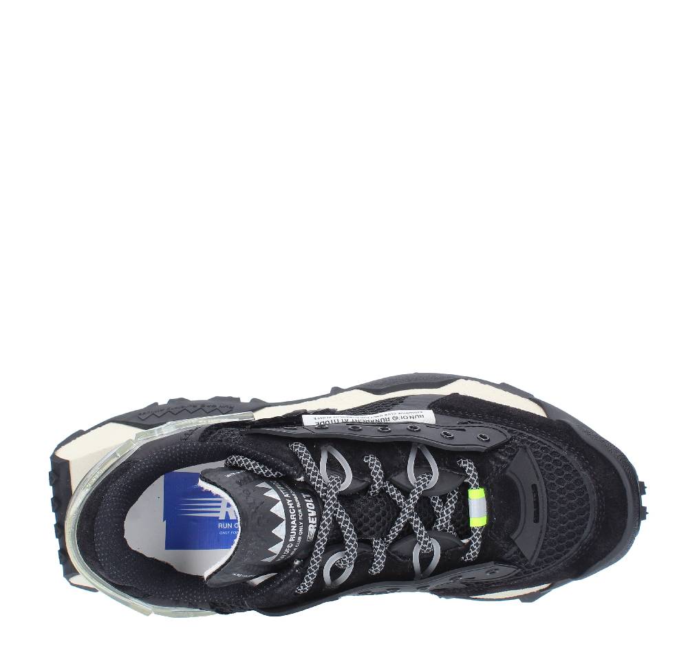 RUN OF Sneakers modello REVOLT RUN OF in camoscio e tessuto Presa