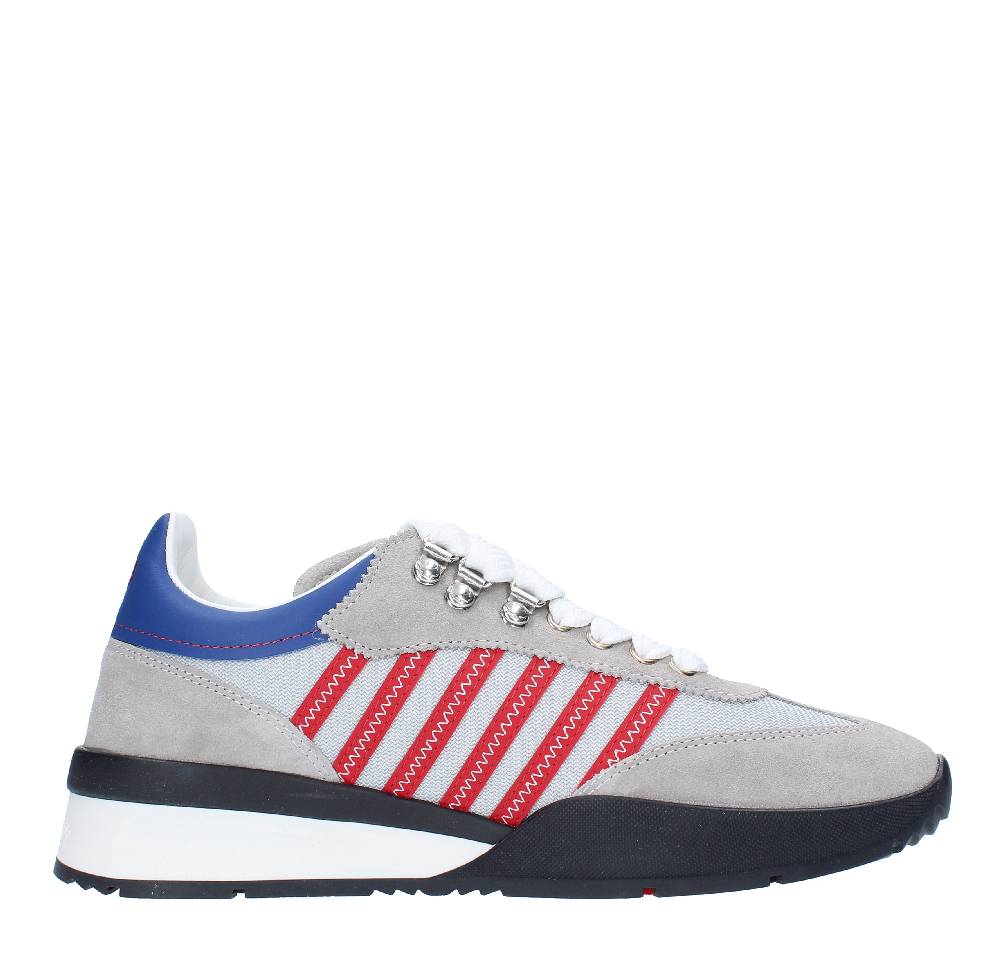 DSQUARED2 Sneakers DSQUARED2 modello ORIGINAL LEGEND in camoscio, pelle e tessuto Nuova
