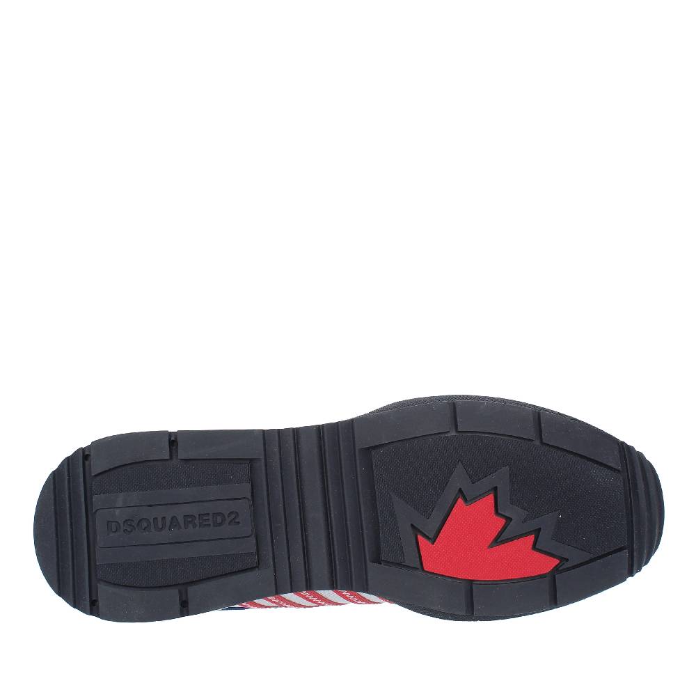 DSQUARED2 Sneakers DSQUARED2 modello ORIGINAL LEGEND in camoscio, pelle e tessuto Nuova