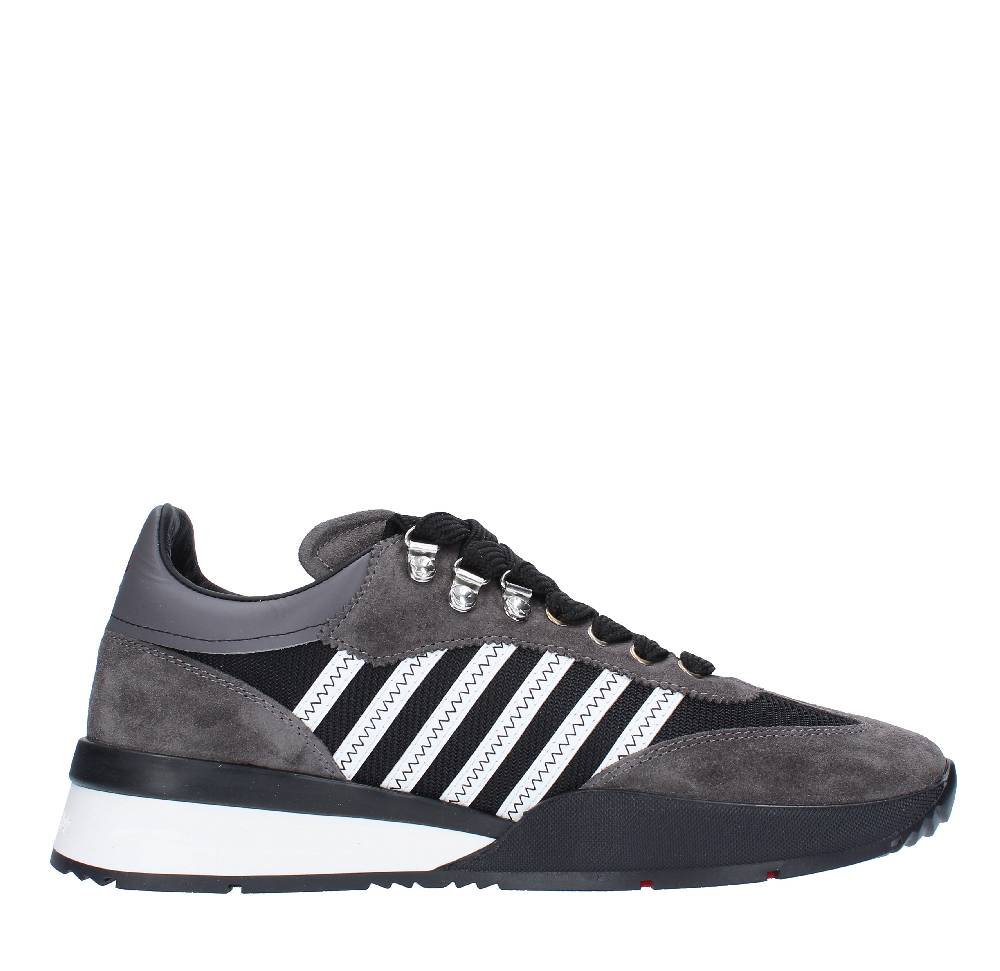 DSQUARED2 Sneakers DSQUARED2 modello ORIGINAL LEGEND in camoscio, pelle e tessuto Qualità Garantita