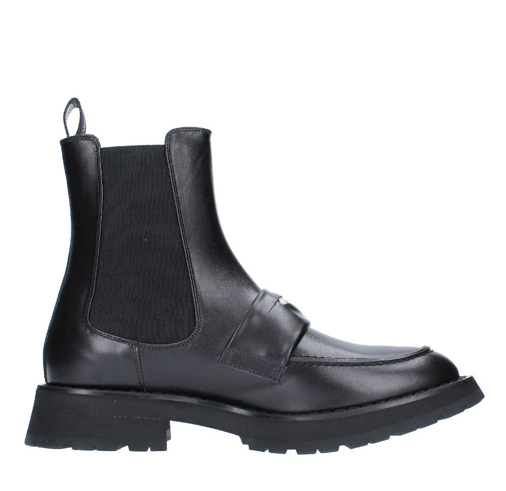 ALEXANDER MCQUEEN Stivaletti stile mocassino in pelle Promozione
