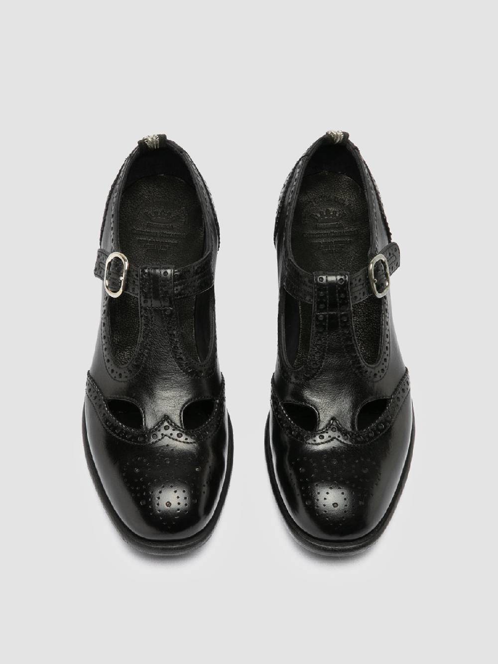 Officine Creative CALIXTE 066 Black Leather Maryjane Loafers Negozio