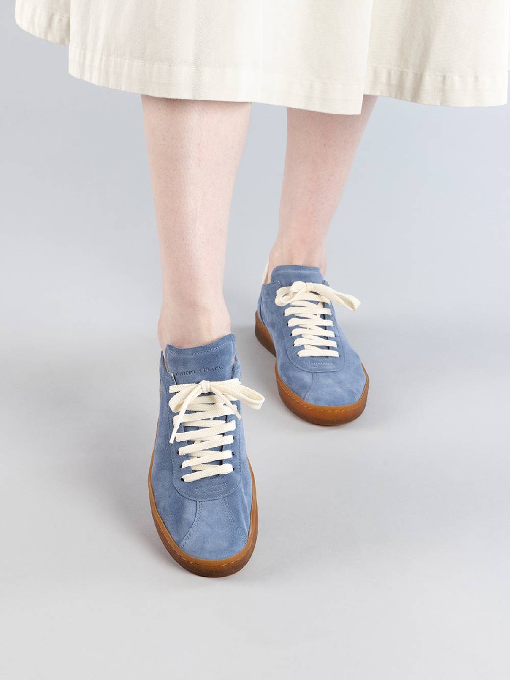 Officine Creative DESTINY 101 Sneakers Basse in Pelle e Camoscio Blu 2025