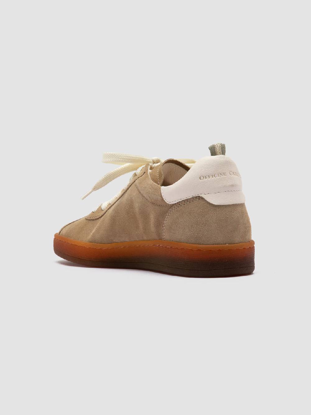 Officine Creative DESTINY 101 Sneakers Basse in Pelle e Camoscio Marrone Italy