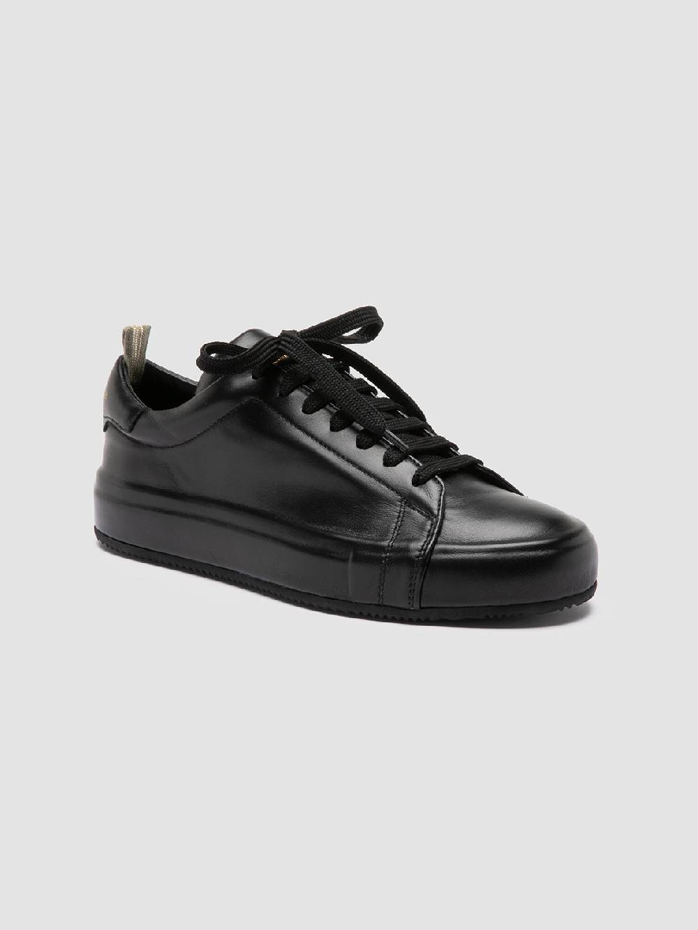 Officine Creative EASY 101 Sneakers Basse in Pelle Nera Italia