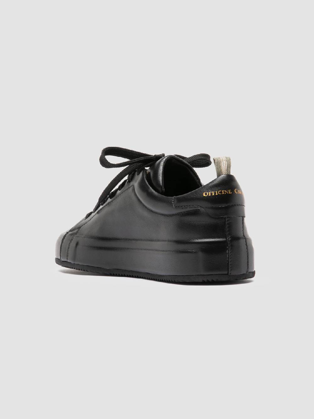 Officine Creative EASY 101 Sneakers Basse in Pelle Nera Italia