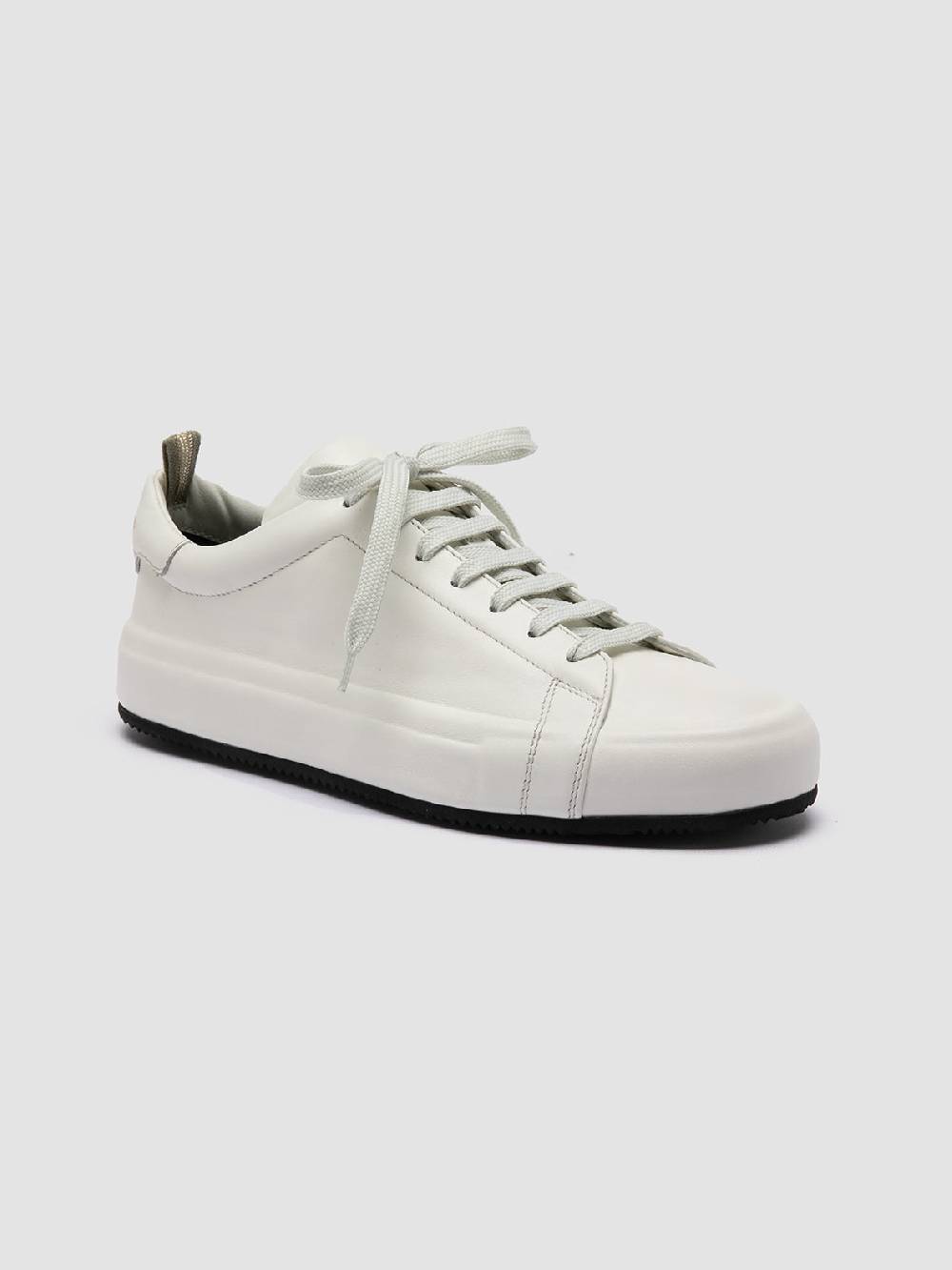 Officine Creative EASY 101 Sneakers Basse in Pelle Bianca In Linea