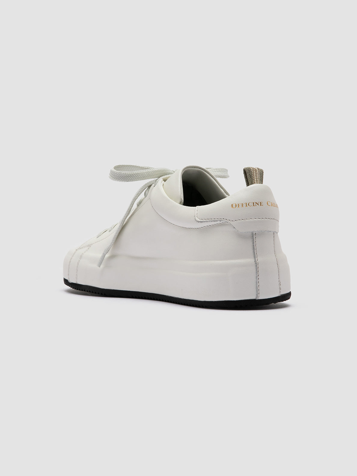 Officine Creative EASY 101 Sneakers Basse in Pelle Bianca In Linea