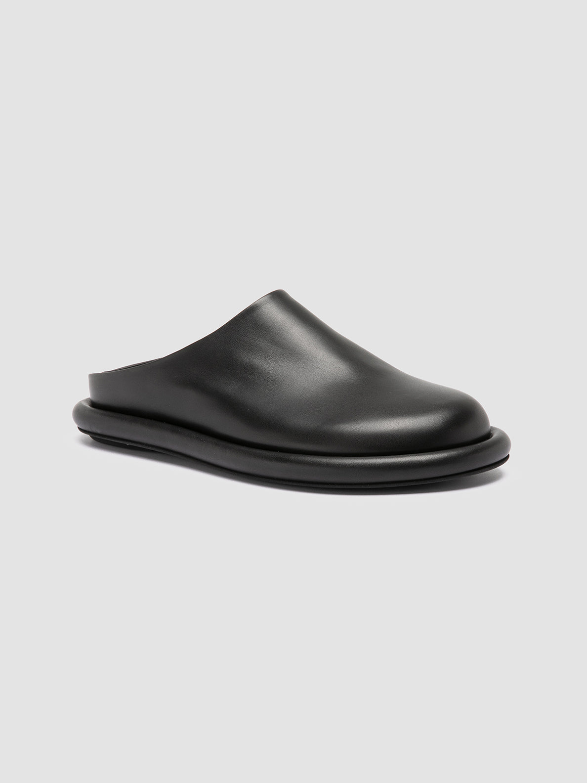 Officine Creative ESTENS 107 Sandali Sabot in Pelle Nera Nuovo