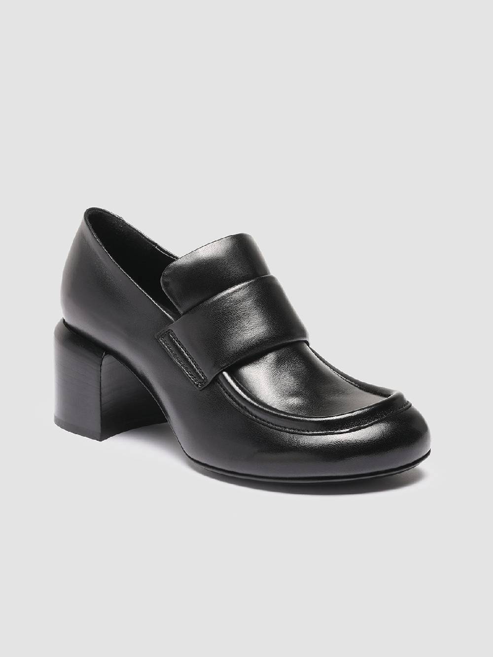 Officine Creative ETHEL 001 Mocassini Penny in Pelle Nera Qualità