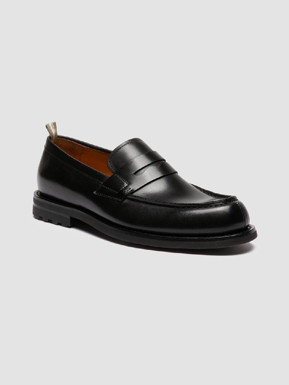 Officine Creative BELMONDO 006 Mocassini Penny in Pelle Scamosciata Nera Promozione