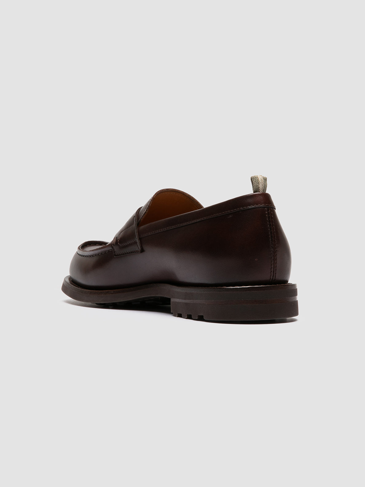 Officine Creative BELMONDO 006 Mocassini Penny in Pelle Scamosciata Marrone Pezzi Unici