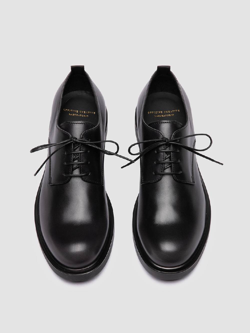 Officine Creative ENGINEER 004 Derby in Pelle Grigia Negozi Online
