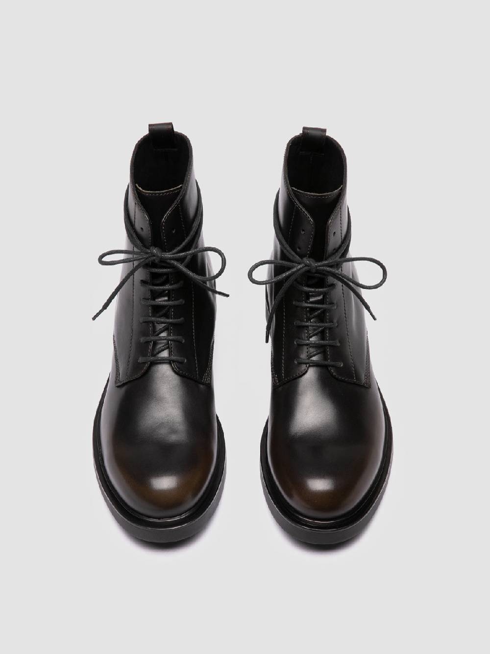 Officine Creative ENGINEER 005 Stivali Stringati in Pelle Verde Acquista Ora