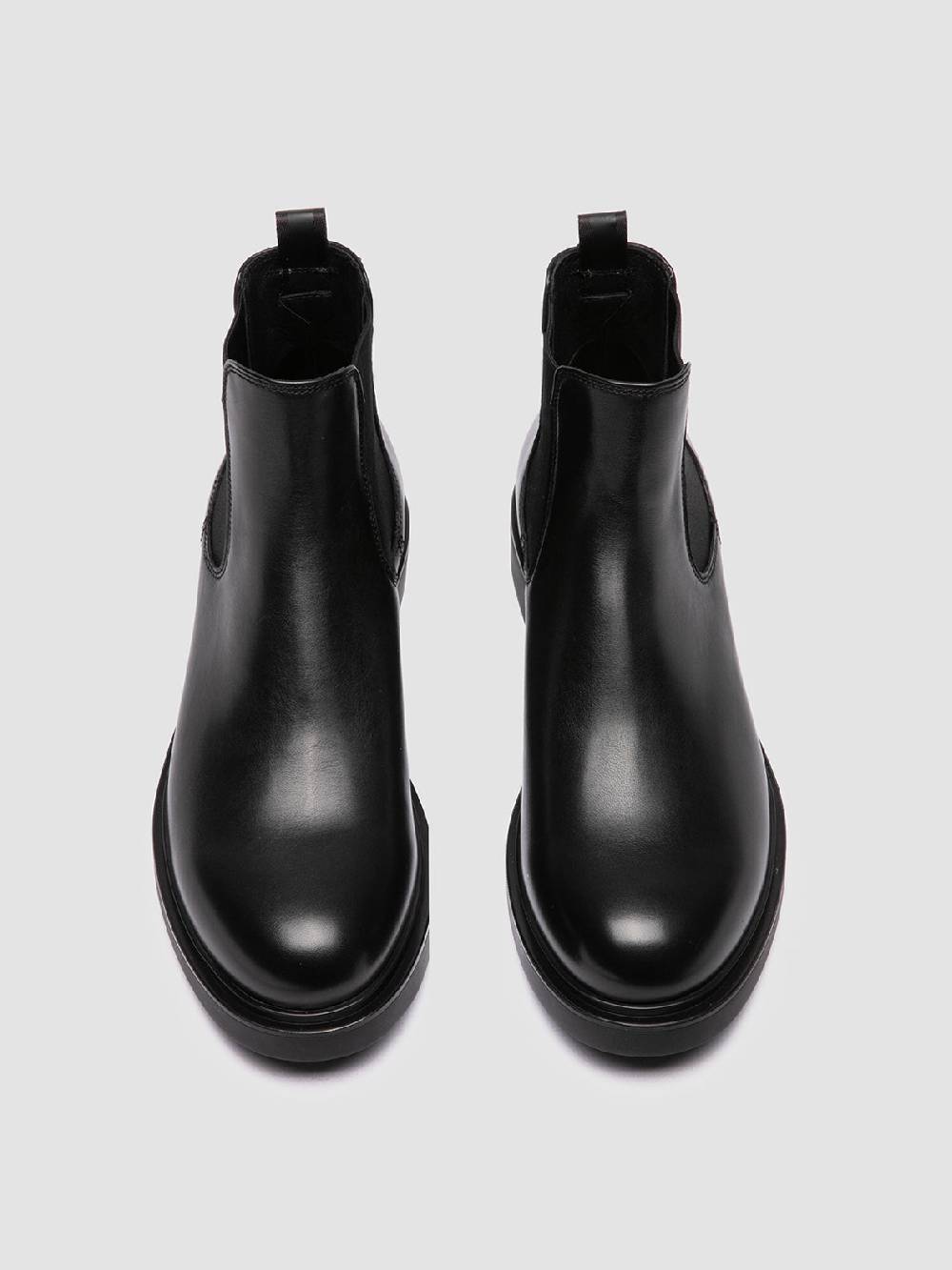 Officine Creative ENGINEER 006 Stivaletti Chelsea in Pelle Nera Consegna Veloce