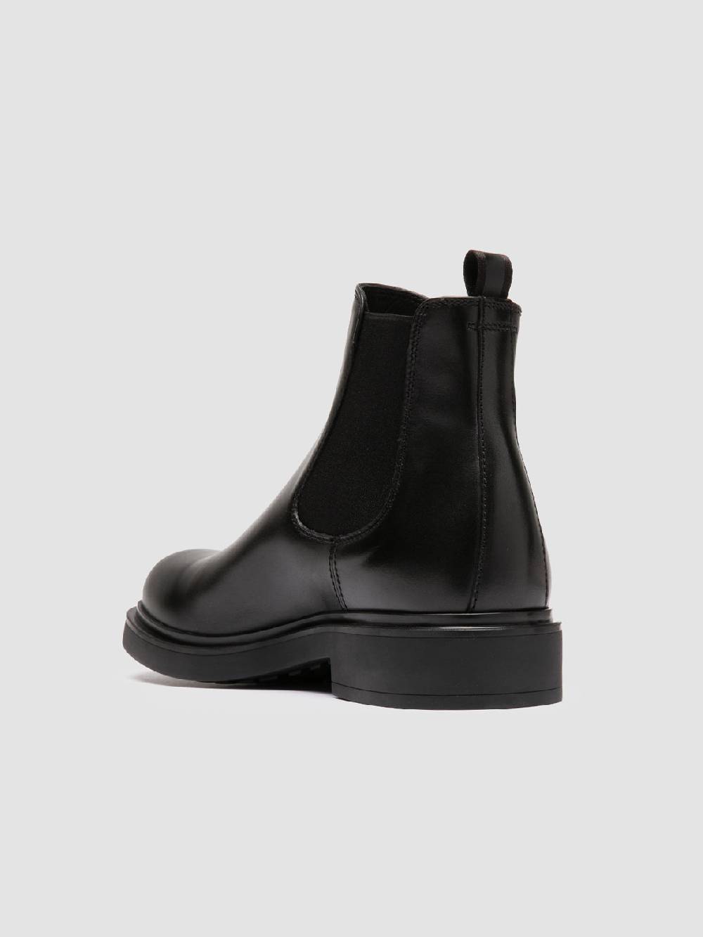 Officine Creative ENGINEER 006 Stivaletti Chelsea in Pelle Nera Consegna Veloce