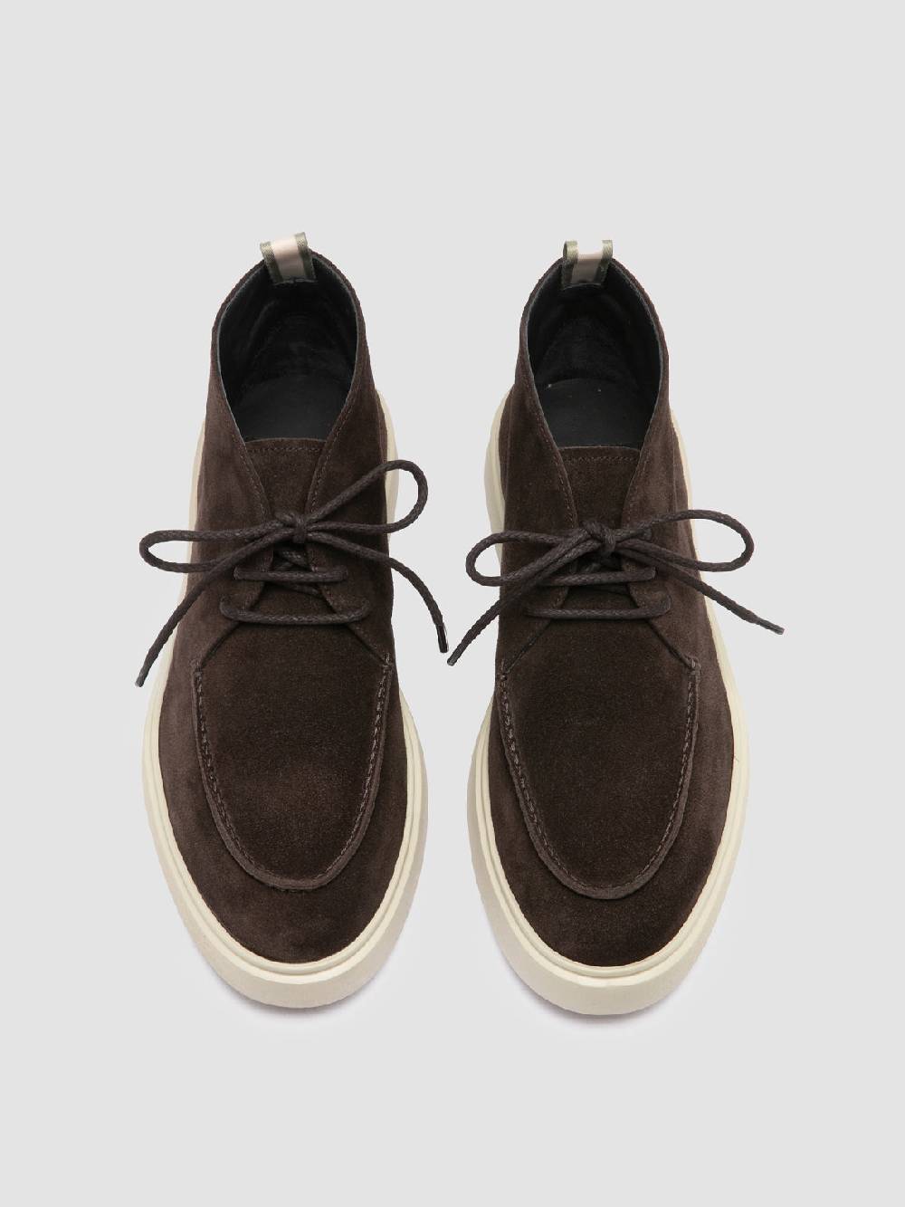 Officine Creative FRAME 002 Stivali Chukka in Pelle Scamosciata Grigia Shopping Online