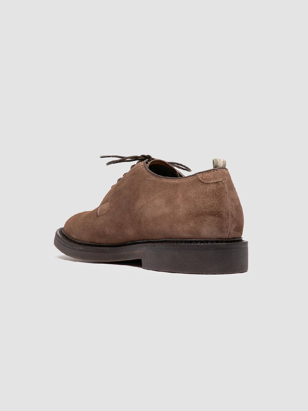 Officine Creative HOPKINS FLEXI 201 Derby in Pelle Scamosciata Tortora Economico
