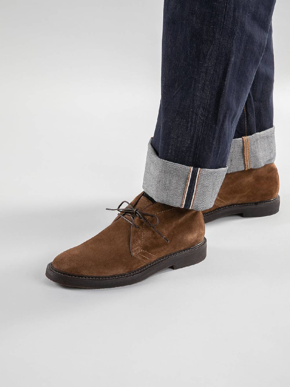 Officine Creative HOPKINS FLEXI 202 Stivali Chukka in Camoscio Marrone Online