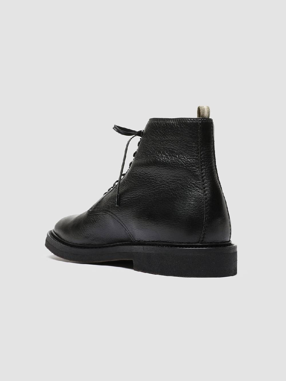 Officine Creative HOPKINS FLEXI 203 Stivaletti Stringati in Pelle Nera In Vendita