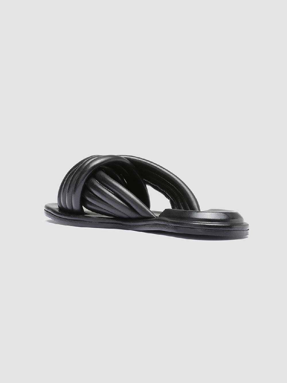 Officine Creative CYBILLE 004 Sandali in Pelle Nera Offerte