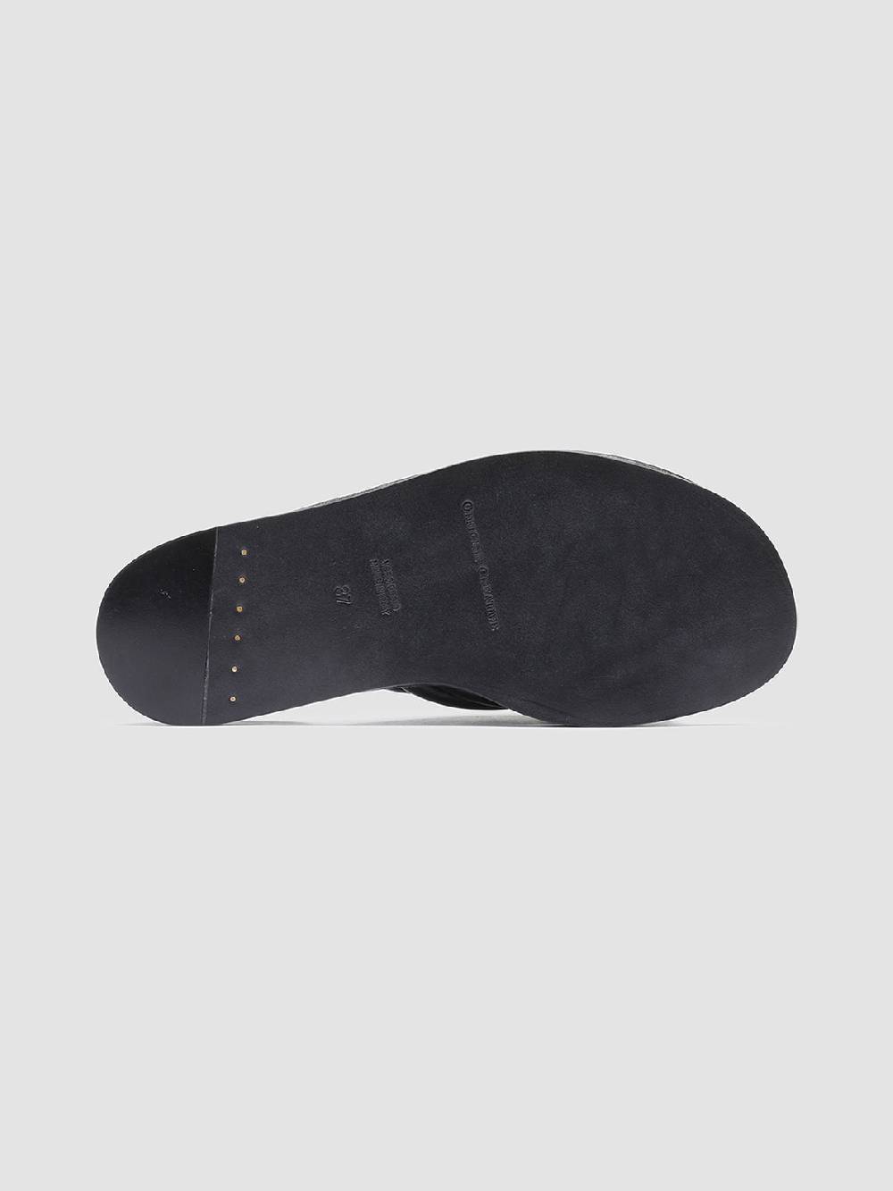 Officine Creative CYBILLE 004 Sandali in Pelle Nera Offerte