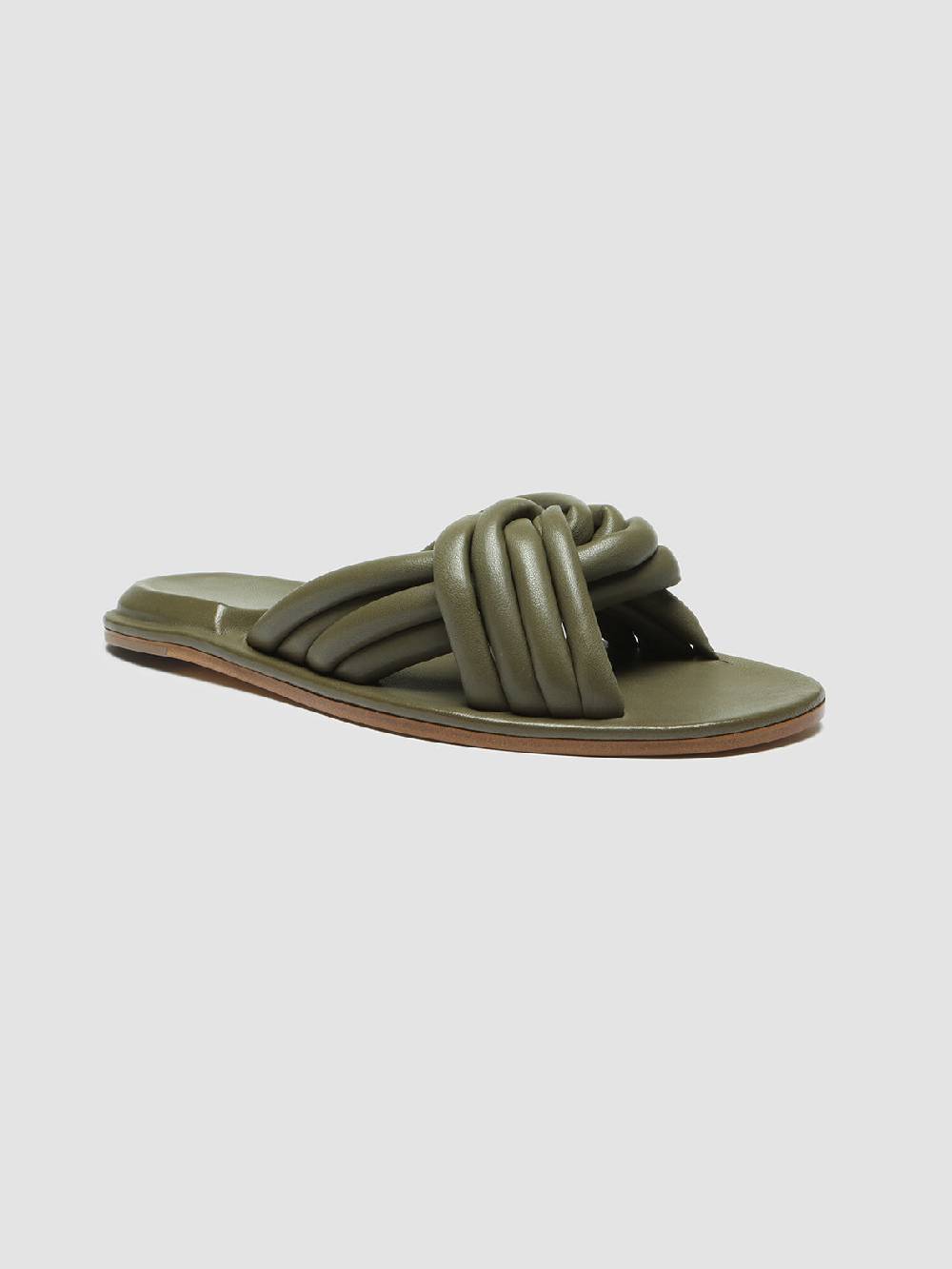Officine Creative CYBILLE 004 Slide in Pelle Verde Vendita Calda