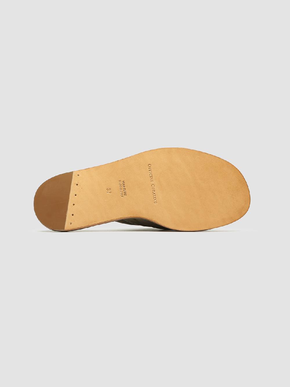 Officine Creative CYBILLE 004 Slide in Pelle Verde Vendita Calda