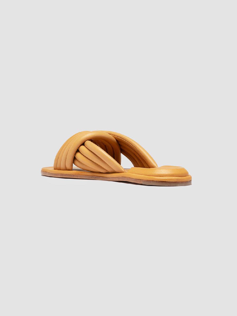 Officine Creative CYBILLE 004 Sandali in Pelle Gialla Saldi Di Fabbrica