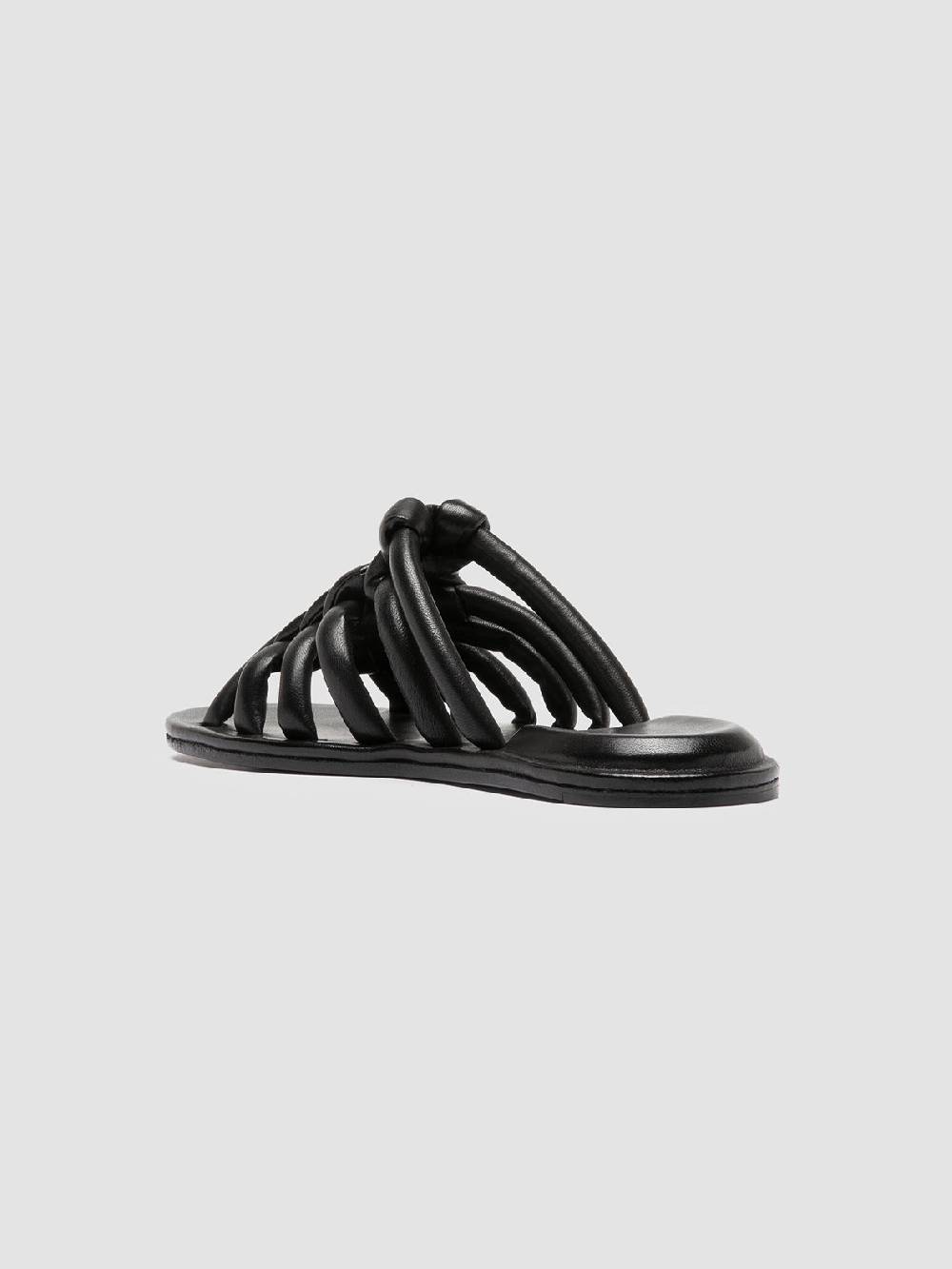 Officine Creative CYBILLE 016 Sandali Slide in Pelle Nera Negozio