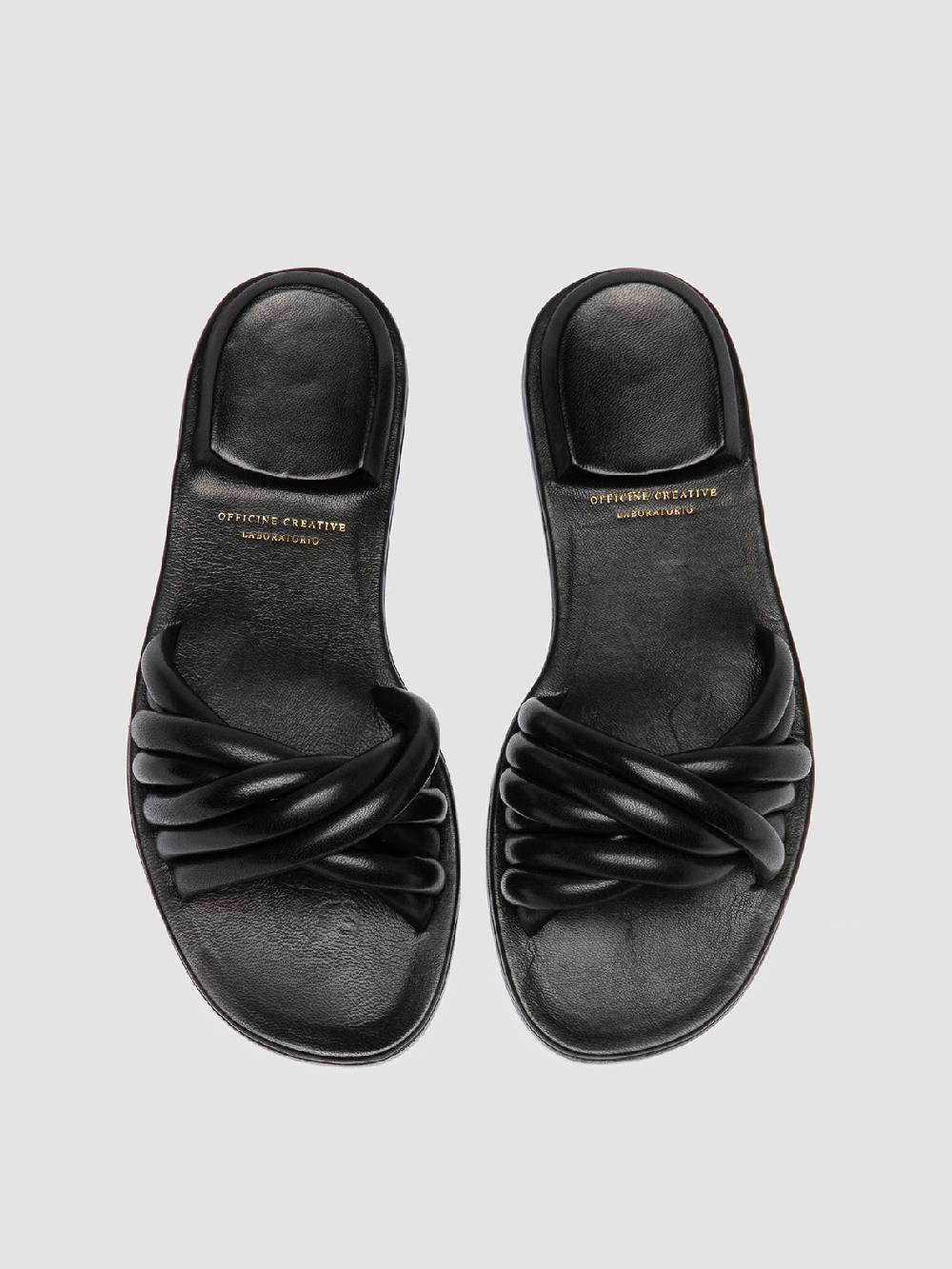 Officine Creative CYBILLE 006 Sandali in Pelle Nera 2025