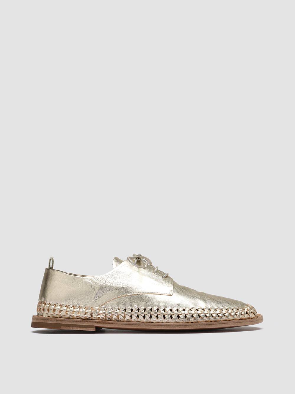 Officine Creative MABELLE 001 Derby in Pelle Argento 2025
