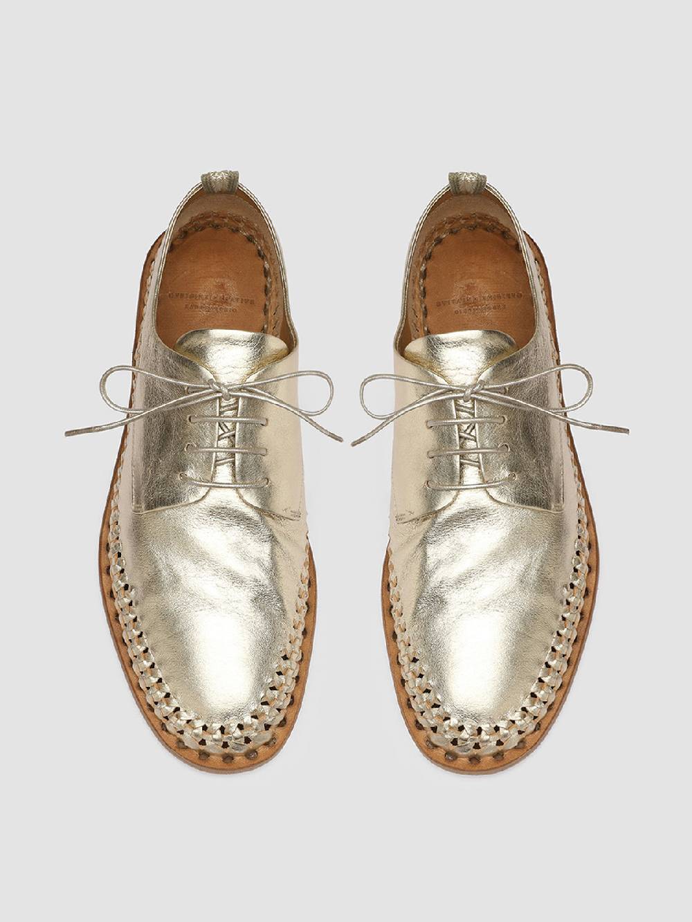 Officine Creative MABELLE 001 Derby in Pelle Argento 2025