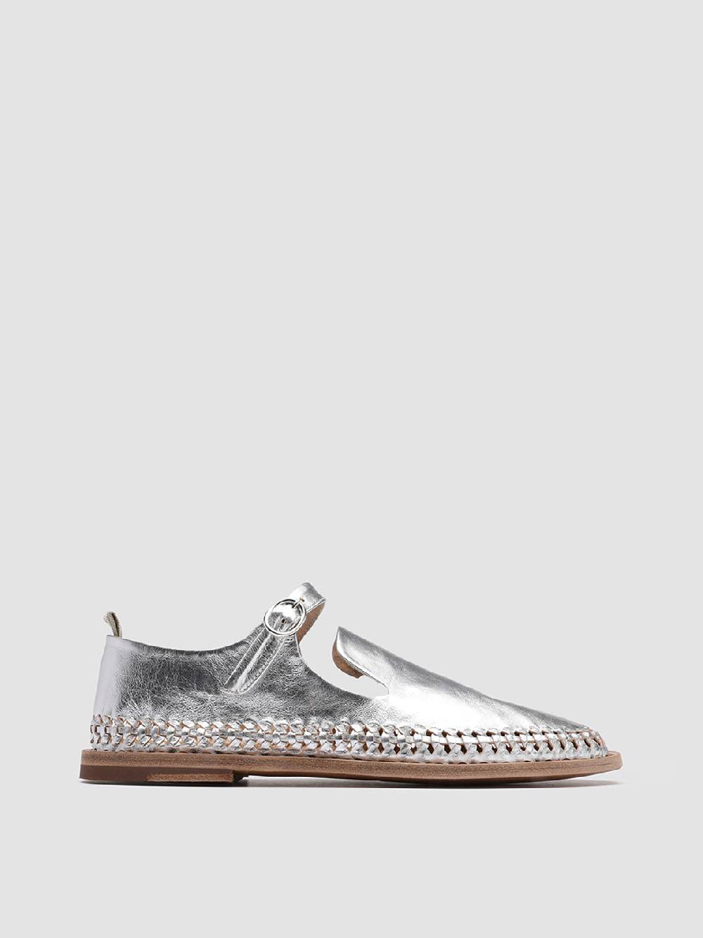 Officine Creative MABELLE 003 Mary Jane in Pelle Argento Vendita