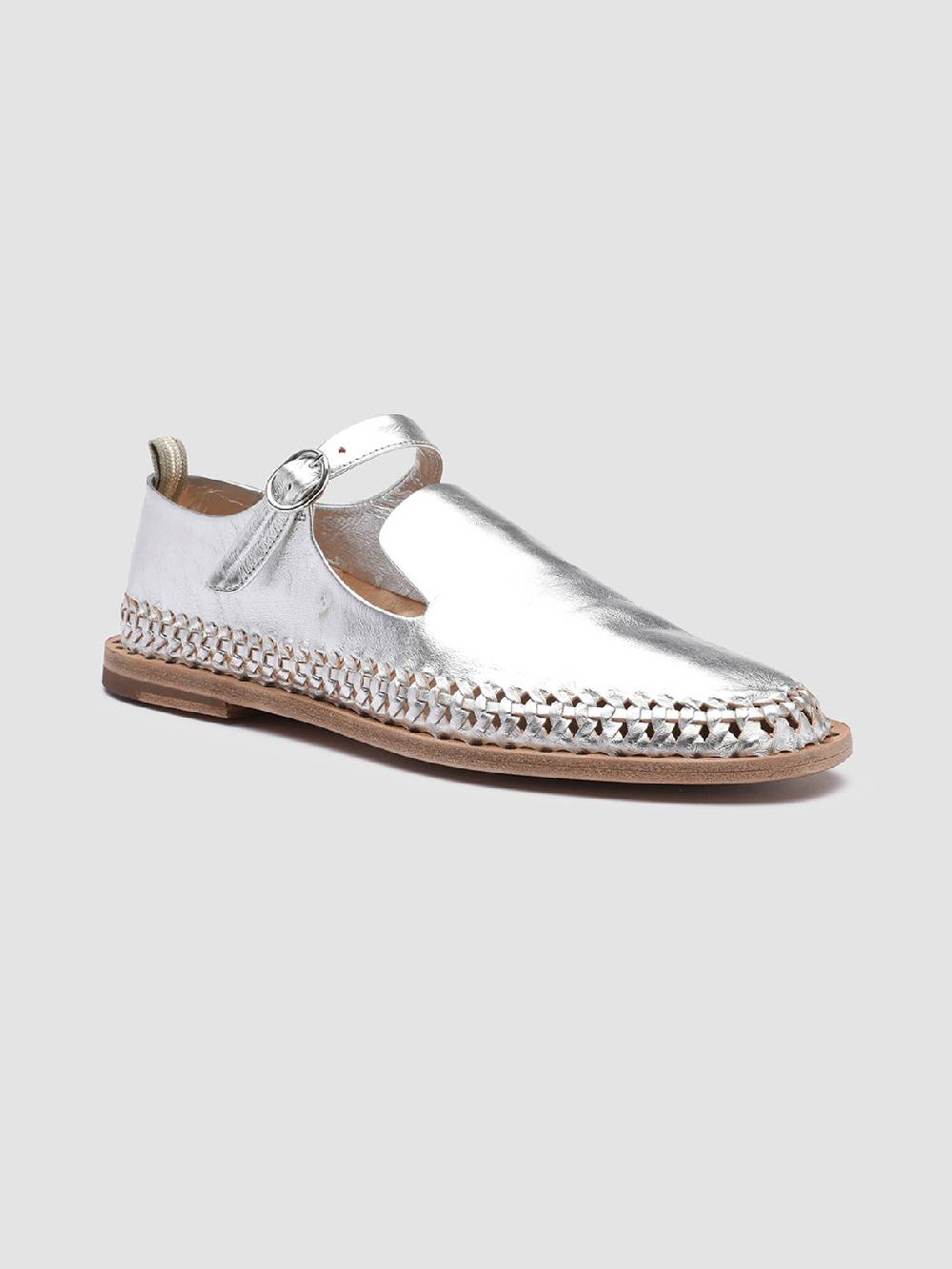 Officine Creative MABELLE 003 Mary Jane in Pelle Argento Vendita