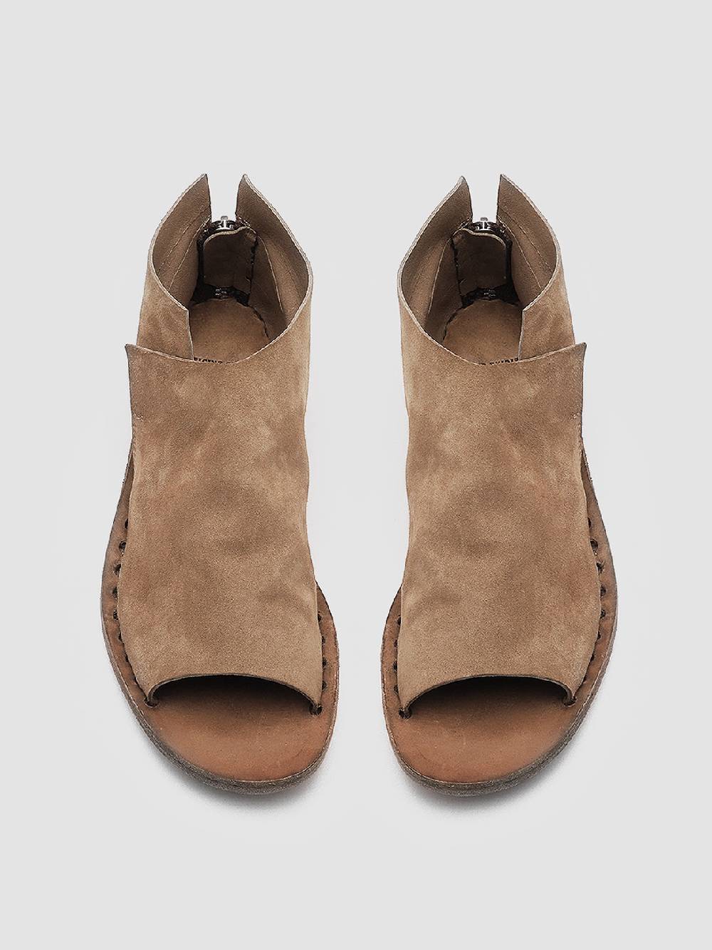 Officine Creative ITACA 005 Sandali in Pelle Scamosciata Marrone Qualità Garantita