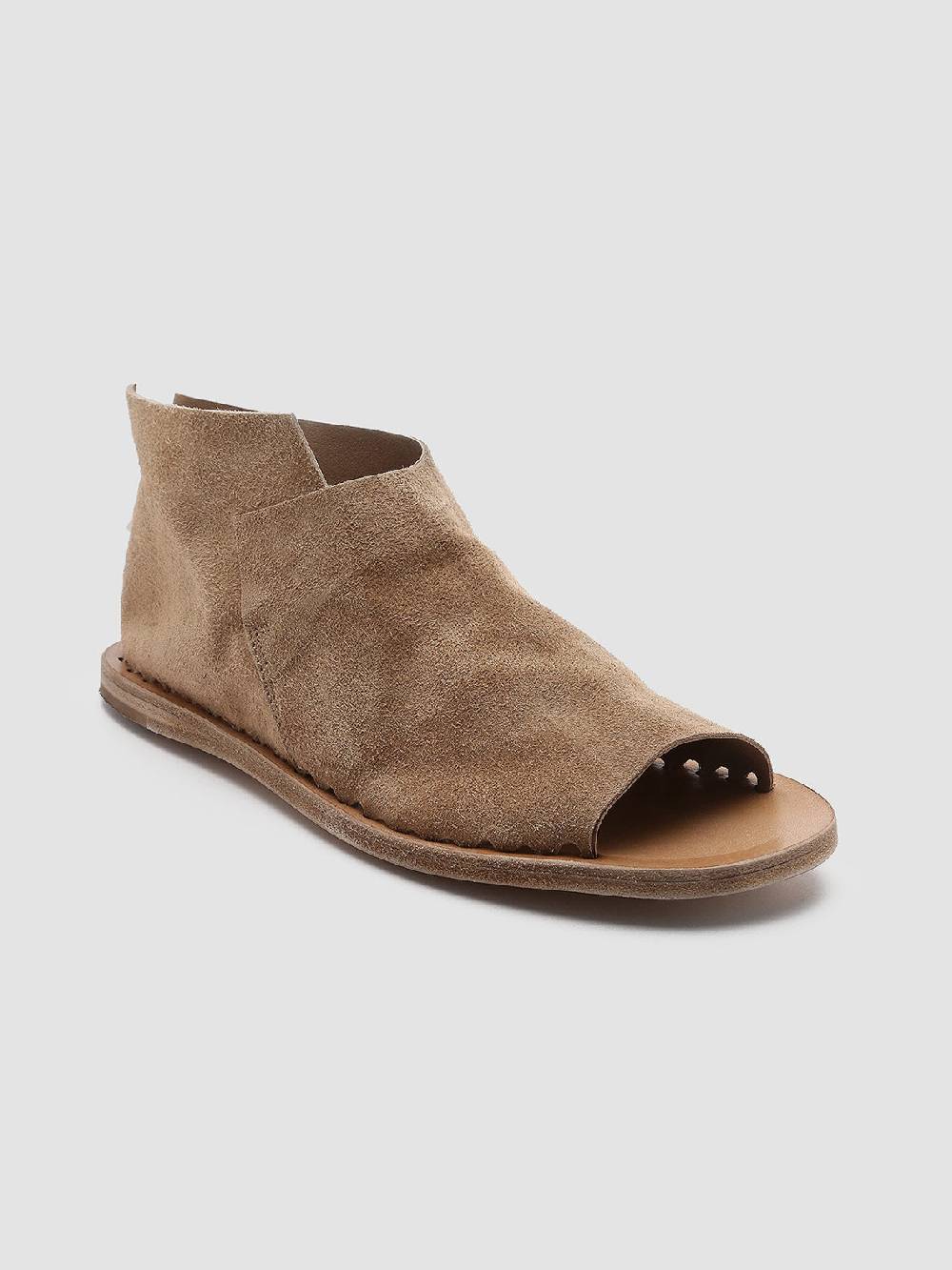 Officine Creative ITACA 005 Sandali in Pelle Scamosciata Marrone Qualità Garantita