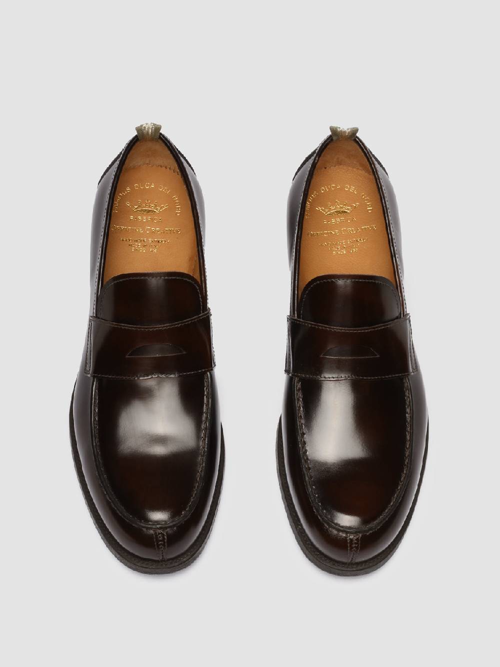 Officine Creative VINE 001 Mocassini in Pelle Marrone Acquista Ora