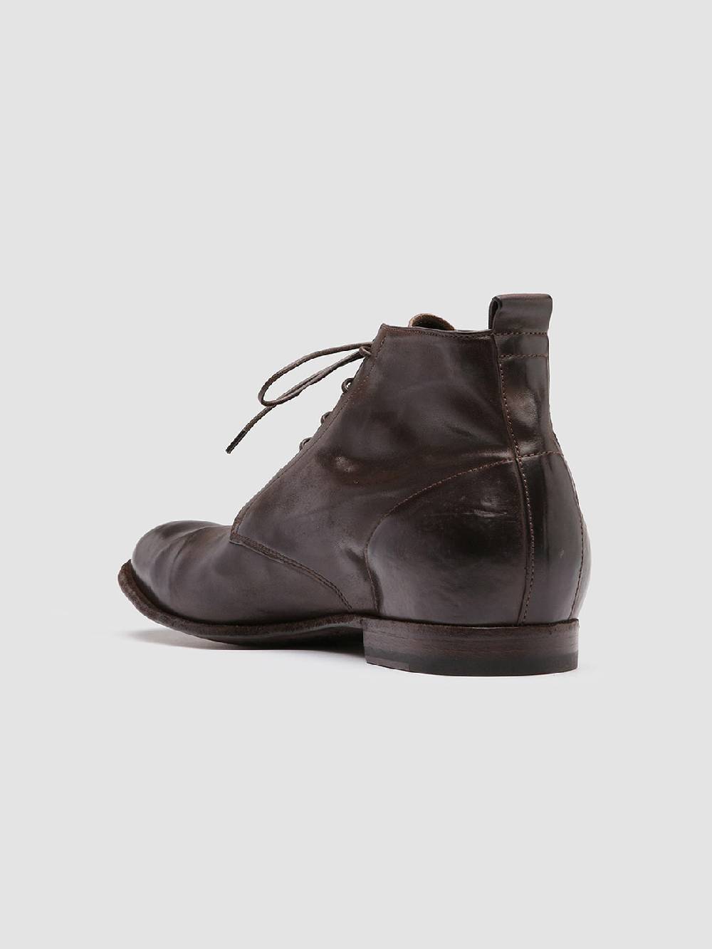 Officine Creative STEREO 004 Stivaletti in Pelle Marrone Promozione Limitata