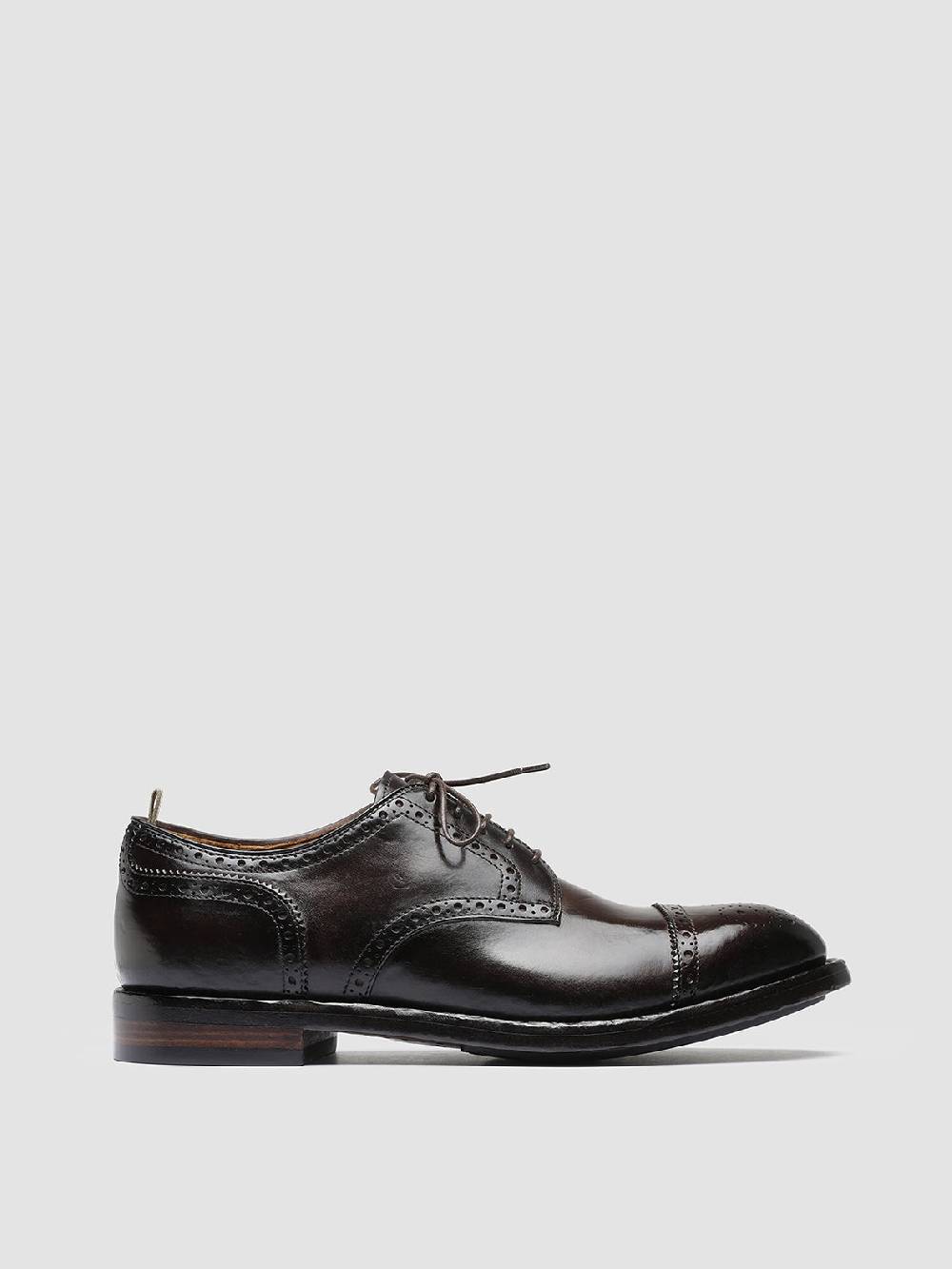 Officine Creative TEMPLE 003 Scarpe Derby in Pelle Marrone Fino Al -60%