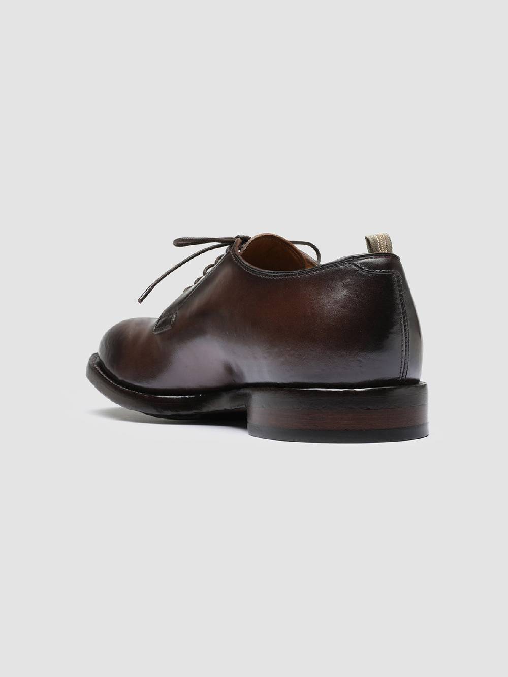 Officine Creative TEMPLE 007 Derby in Pelle Marrone Shopping Online