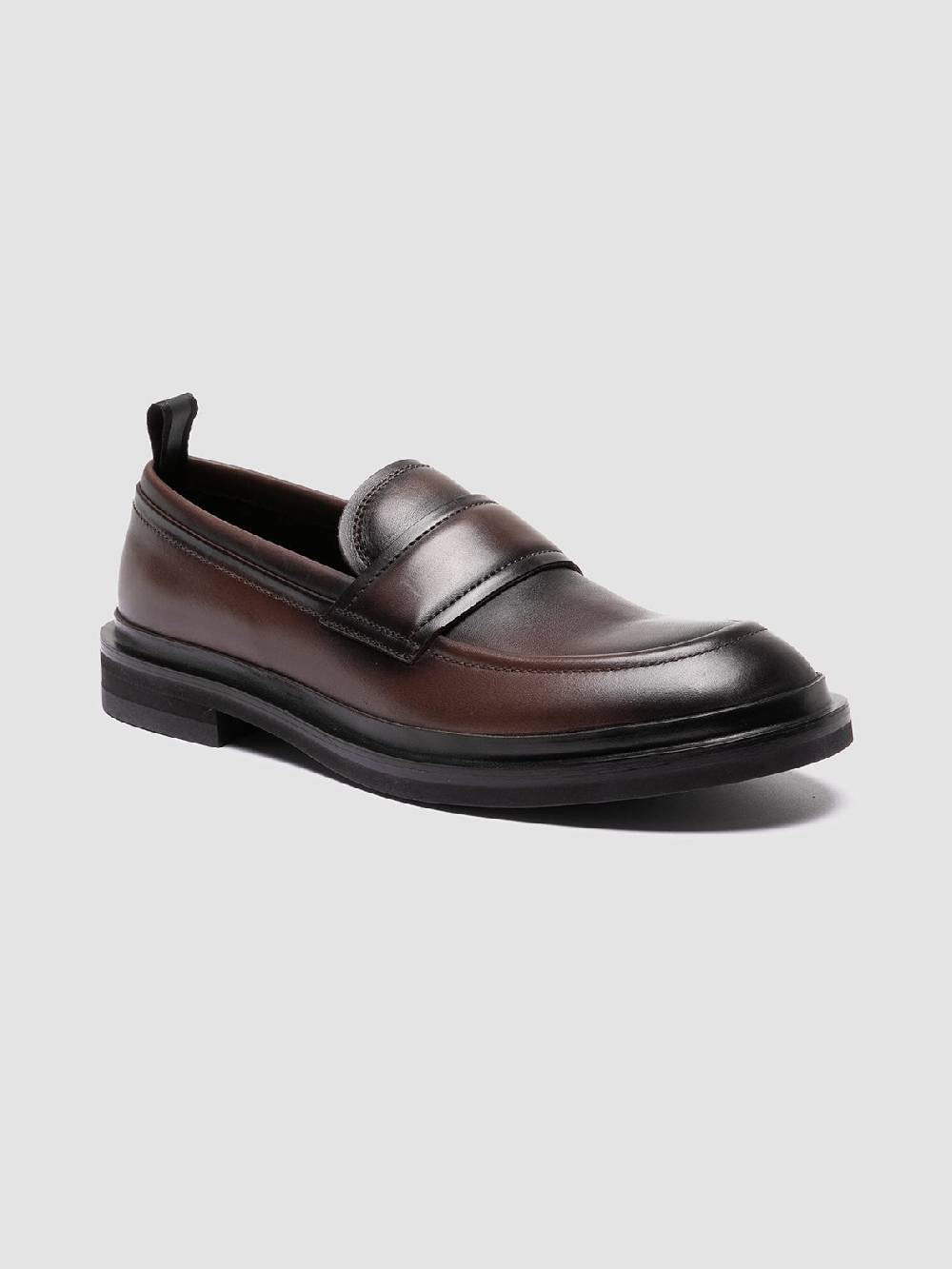 Officine Creative MAJOR 003 Mocassini Penny in Pelle Marrone Sottocosto