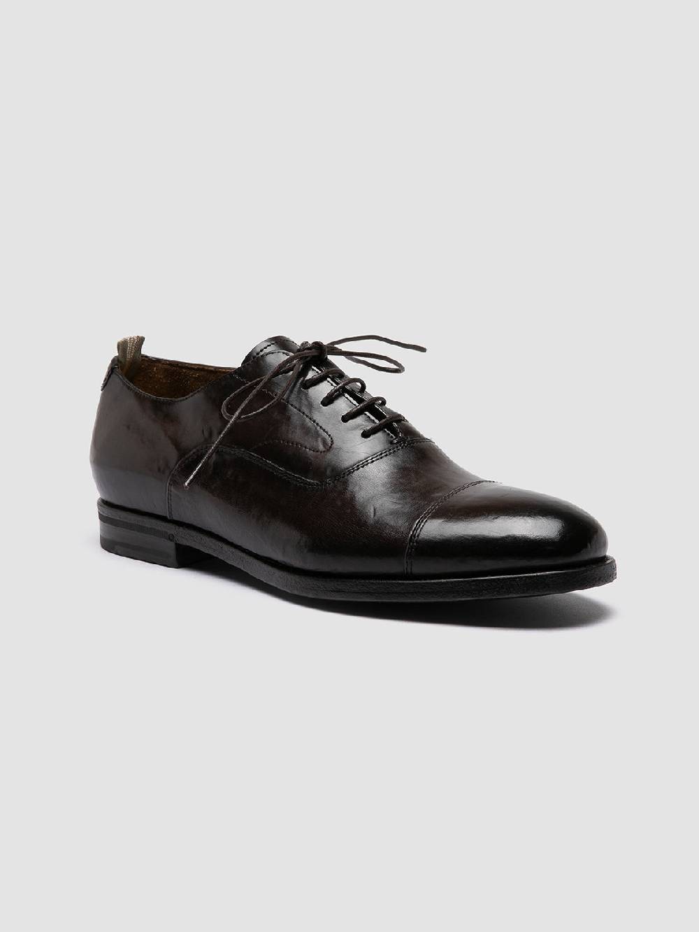 Officine Creative VANDERBILT CAOU 011 Scarpe Oxford Marroni in Pelle Convenienza