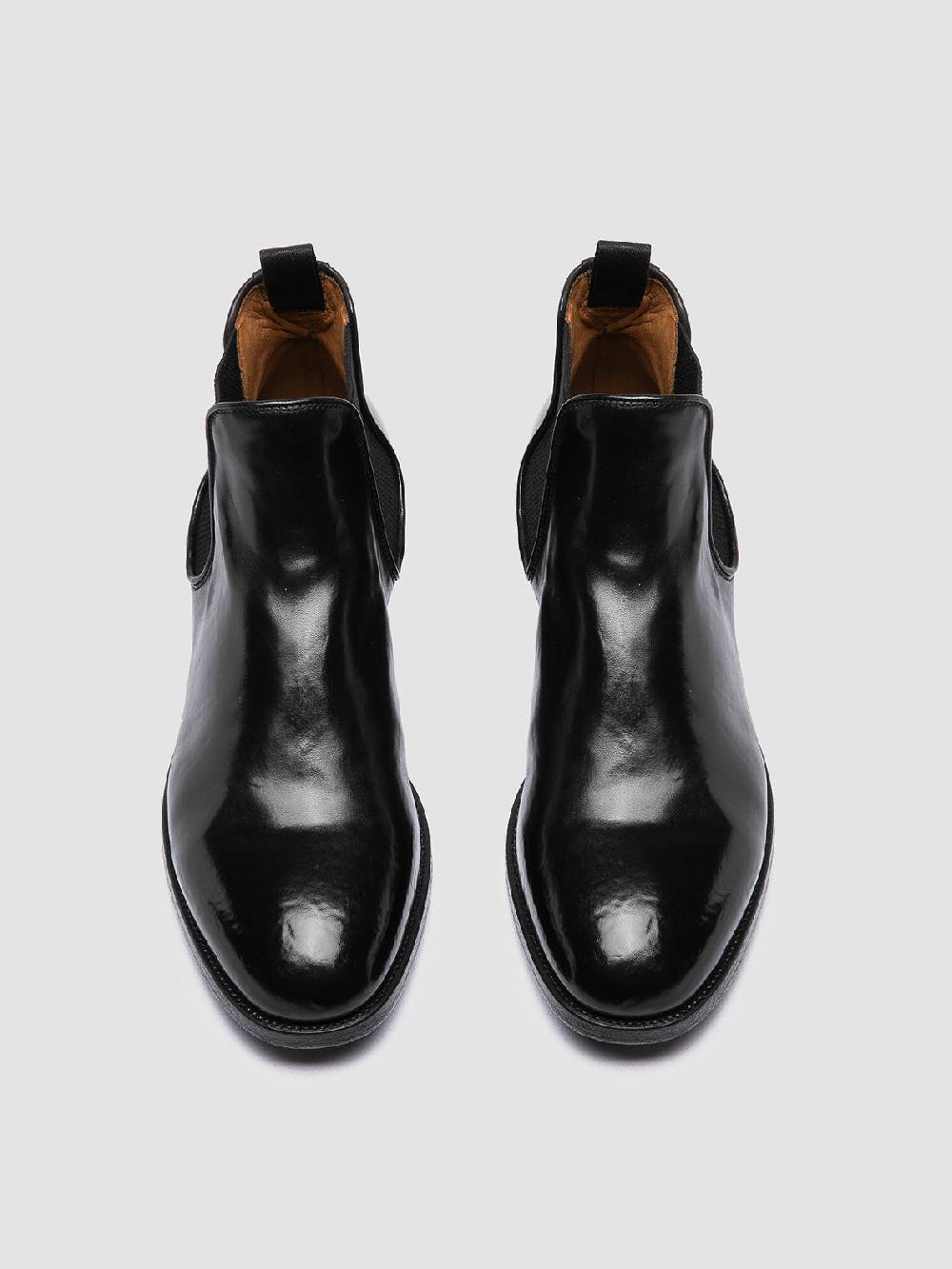 Officine Creative VANDERBILT CAOU 012 Stivali Neri in Pelle Novità