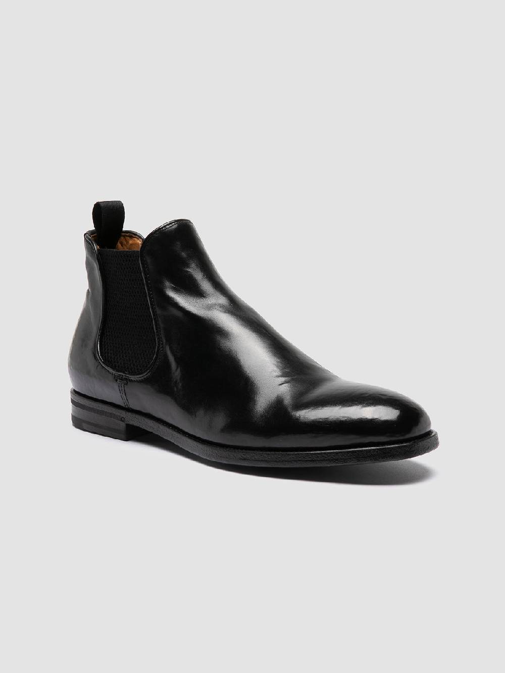 Officine Creative VANDERBILT CAOU 012 Stivali Neri in Pelle Novità