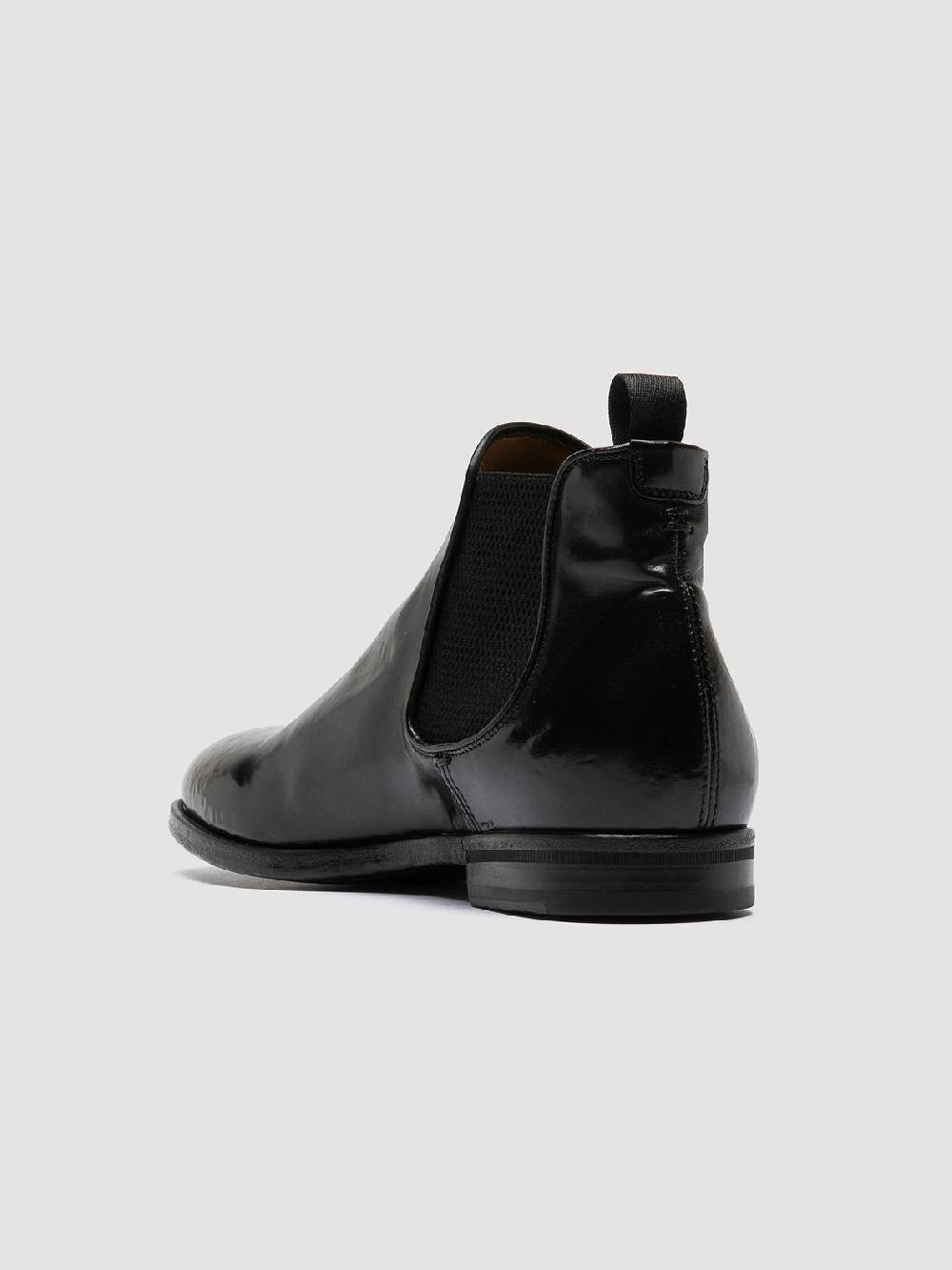 Officine Creative VANDERBILT CAOU 012 Stivali Neri in Pelle Novità