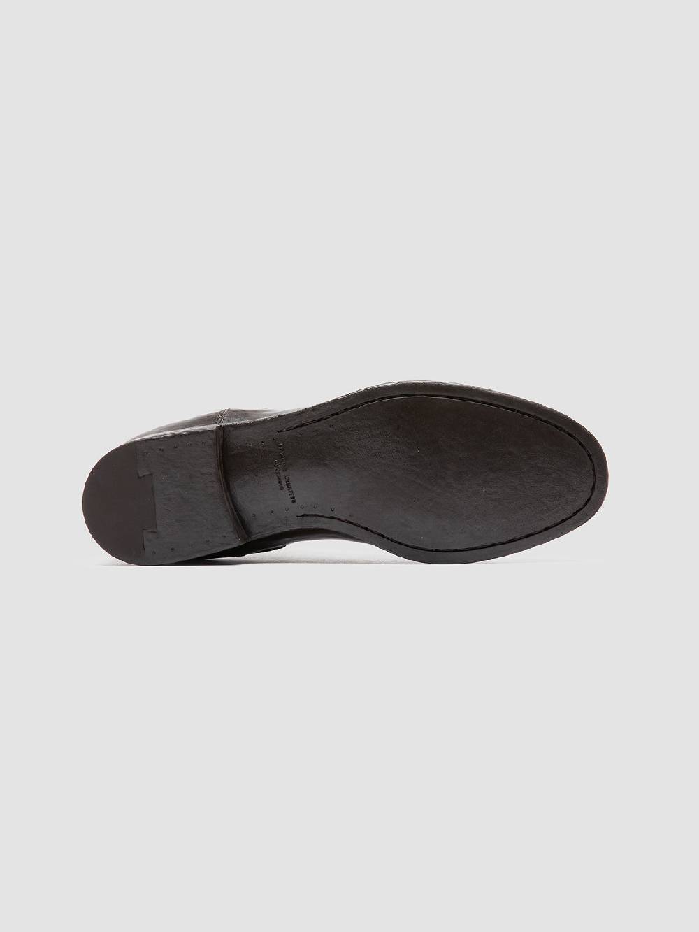 Officine Creative VANDERBILT CAOU 012 Stivali Marrone Scuro in Pelle Presa