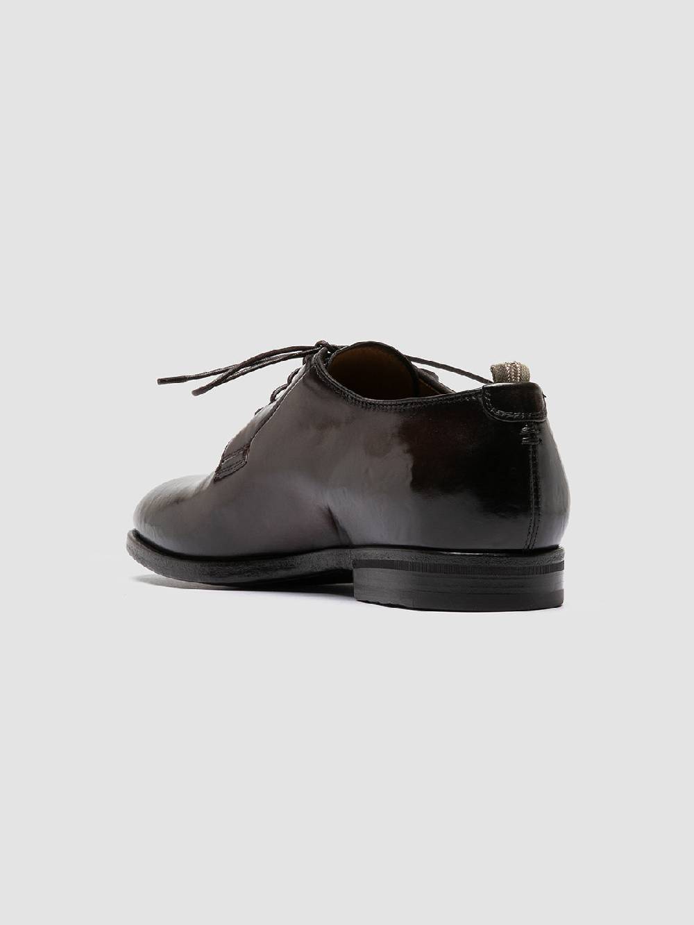 Officine Creative VANDERBILT CAOU 013 Scarpe Derby Marrone Scuro in Pelle Offerta