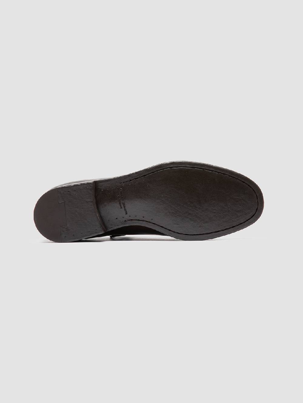 Officine Creative VANDERBILT CAOU 013 Scarpe Derby Marrone Scuro in Pelle Offerta